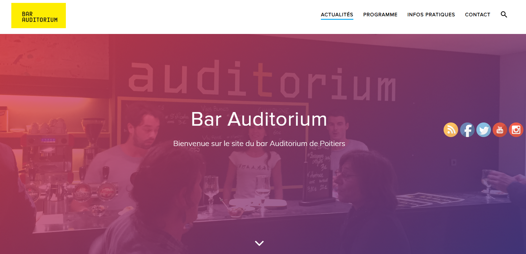site du bar auditorium de poitiers